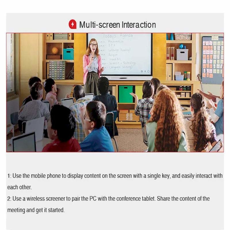 Interactive Led Panel 110" Interactive Display Screen For Meeting