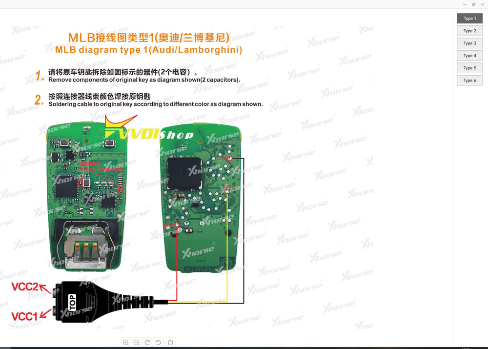 vvdi mlb tool wiring diagram type 1