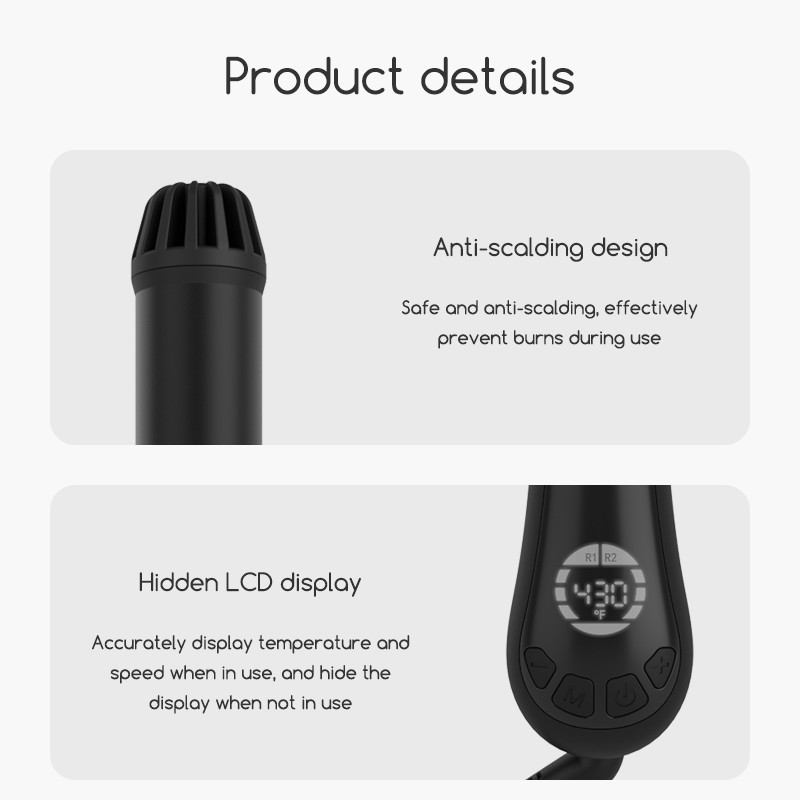Vegetable Protein Coating Spiral Hair Curler Antistatic Rapid Shaping Extension Rod