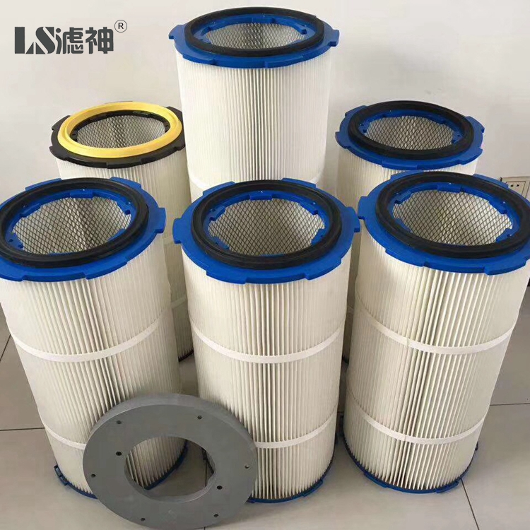 Industrial HEPA Dust Filter Cartridge Cyclone 3 Lugs Flange Collector For Gas Turbine