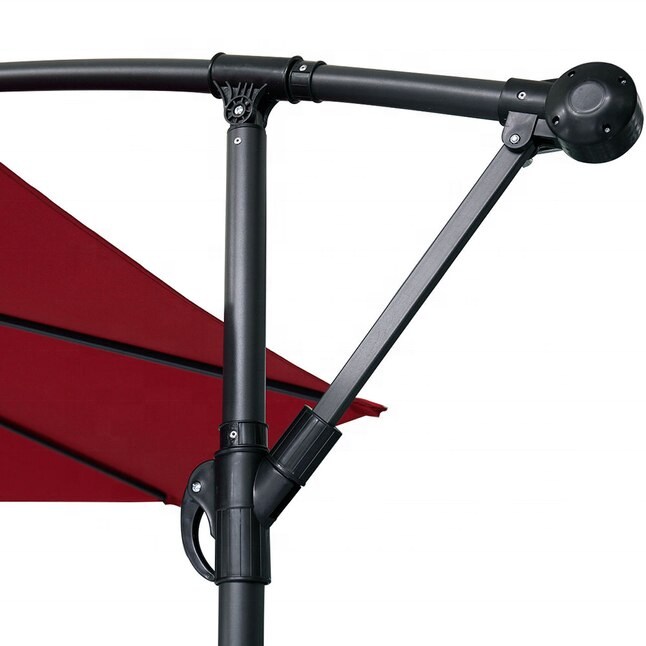 Wind Resistant Garden Patio Parasols Polyester Fabric Aluminum Beach Umbrella