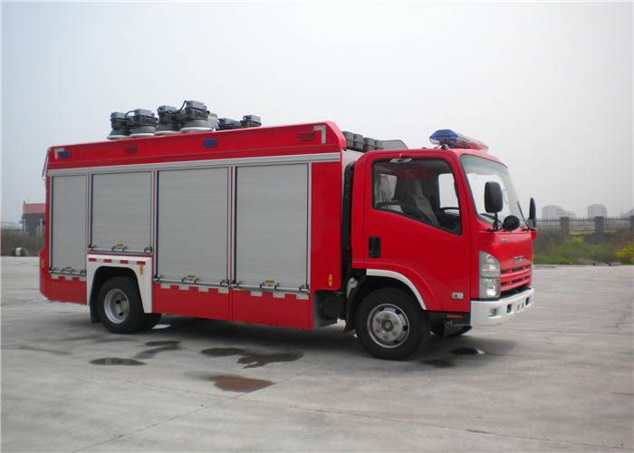 Six Seats Lighting Fire Truck with 12 Meter Lift Light Tower for Night Rescue