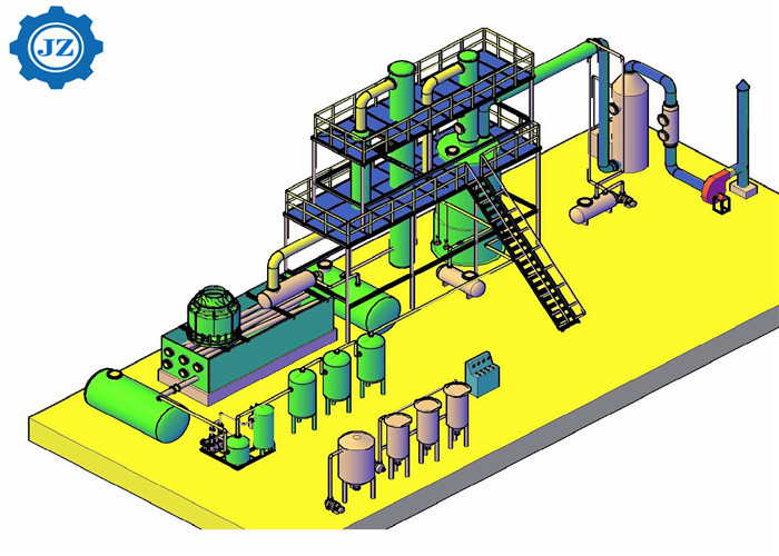 Environmental Friendly Used Engine Oil Recycling Machine / Waste Oil To Diesel Distillation Plant