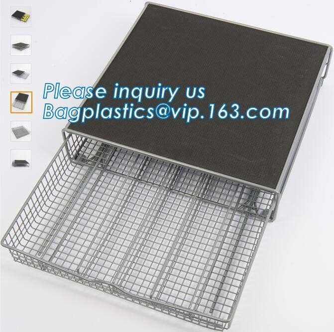 metal wire storage basket with tray in whole sale lowest MOQ sale even just buy 1 set, Kitchen storage Rose gold wire me