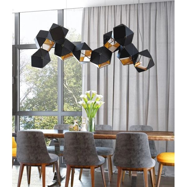 Modern home decor led lights pendant light lamps Riddle Linear Suspension(WH-AP-628)