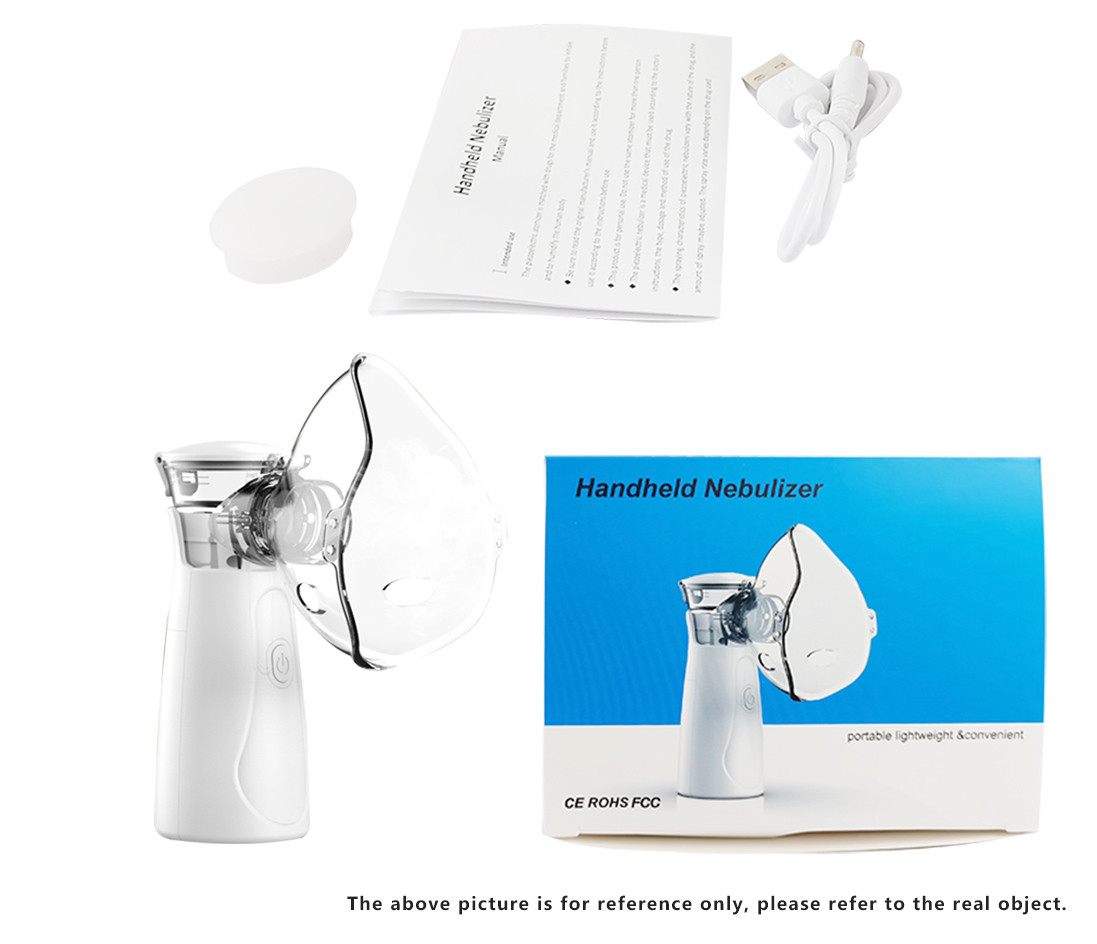 USB Inhaler Ultrasonic Mesh Nebulizer Removable AAA Battery