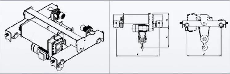 European Style Wire Rope Electric Hoist
