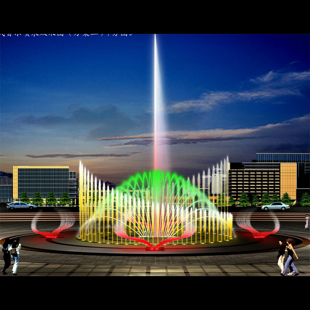 Stainless Steel 304 Interactive Dry Floor Fountains Music