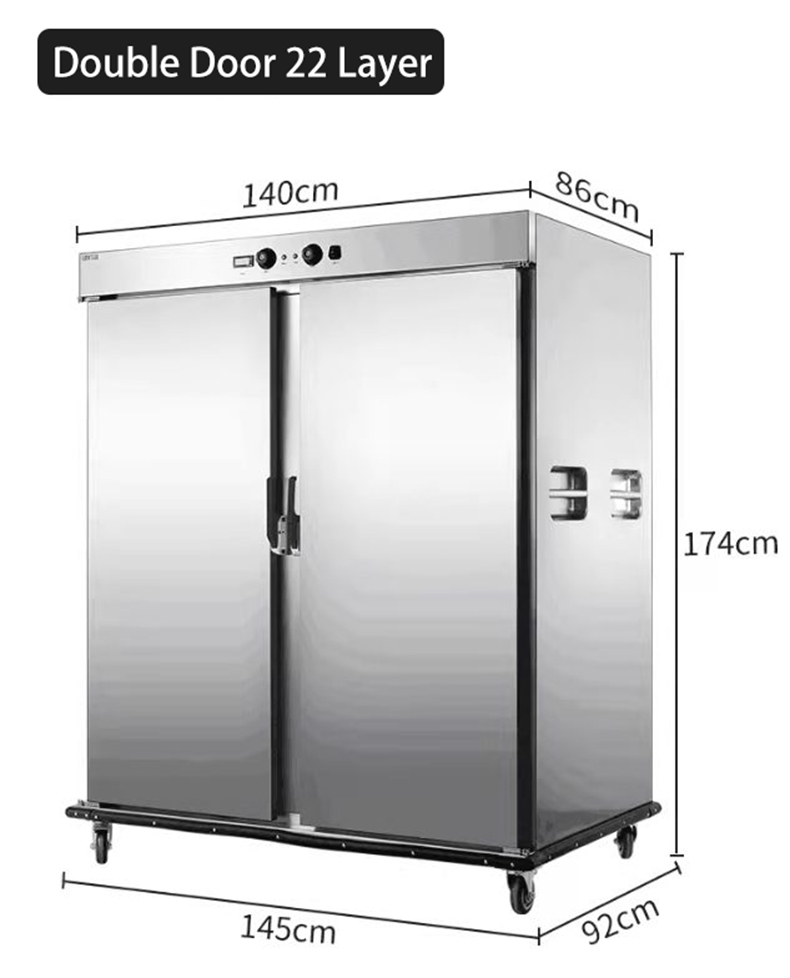 Convenient and Versatile Kitchen Tools Mobile Food Warmer Carts with 2620W Power