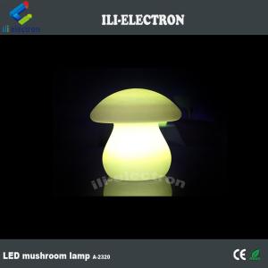 mushroom shape PE plastic illuminated light table lamp