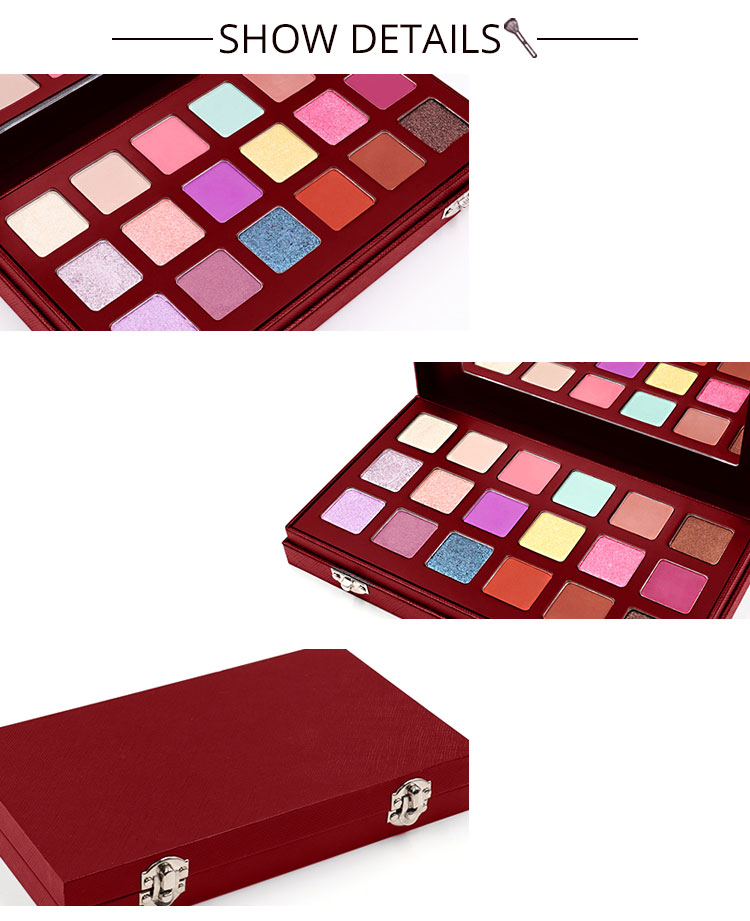 High Standard 21.6g High Pigment Eyeshadow Palette For Wedding Party