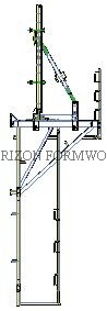 High Efficient Jump Form Formwork System Crane Lifted Steel Raw Material