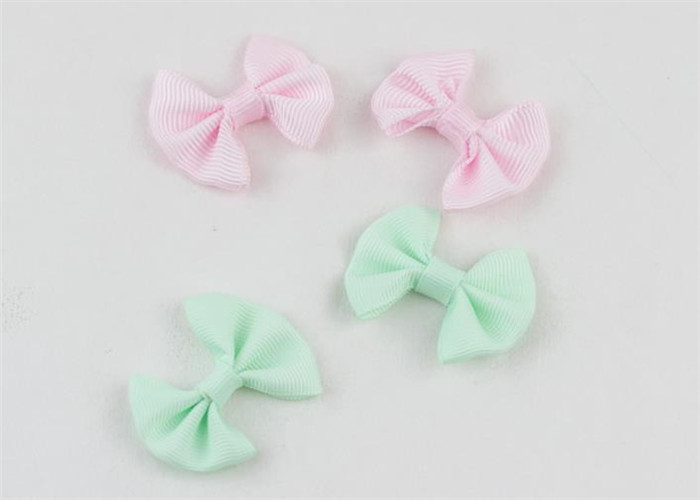 White Ribbon Bowknot Hair Clips Thick Ribbon Bow Garment Accessory