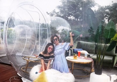 Clear Inflatable Bubble Tent Inflatable Double Stitching Clear Camping Tent Inflatable Party Tent