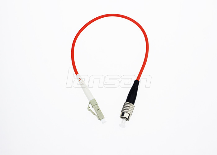FC To LC OS2 Single Mode Fiber Optic Patch Cord Simplex / Duplex Low Insertion Loss