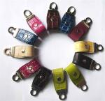 USB-ZIP Mode KC-333 4GB Leather USB Sticks , Flash Drive With High Speed USB 2.0