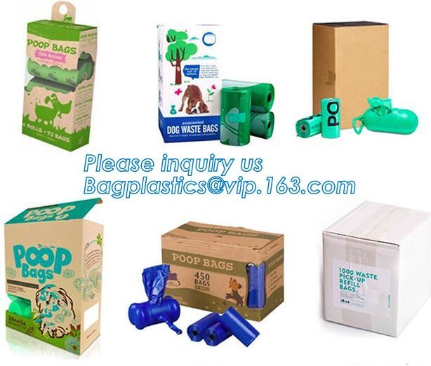 High Quality Eco-friendly Degradable Fashion With Printing Doggy Pet Dog Waste Poop Bags, Eco friendly pet dog waste poo
