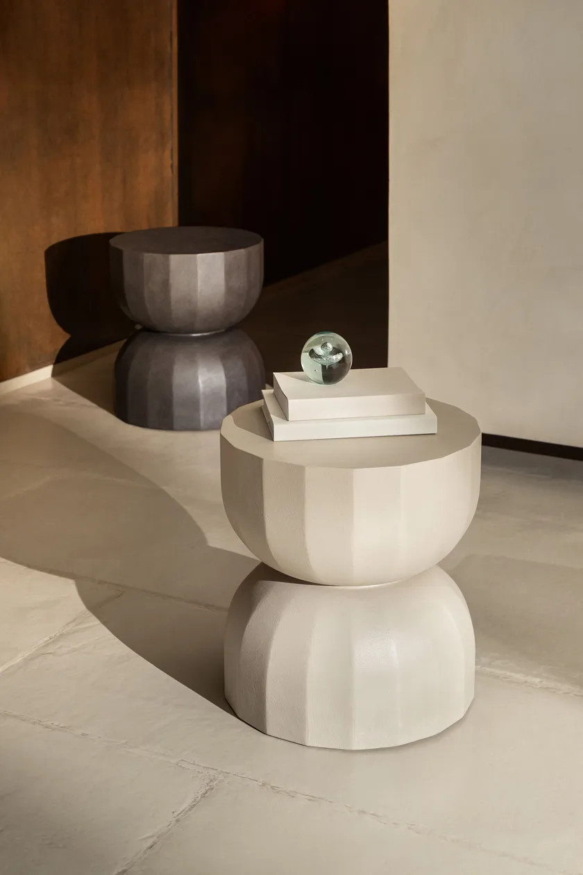 Creative Wooden Occasional Side Table Modern Hotel Accent Low Tables