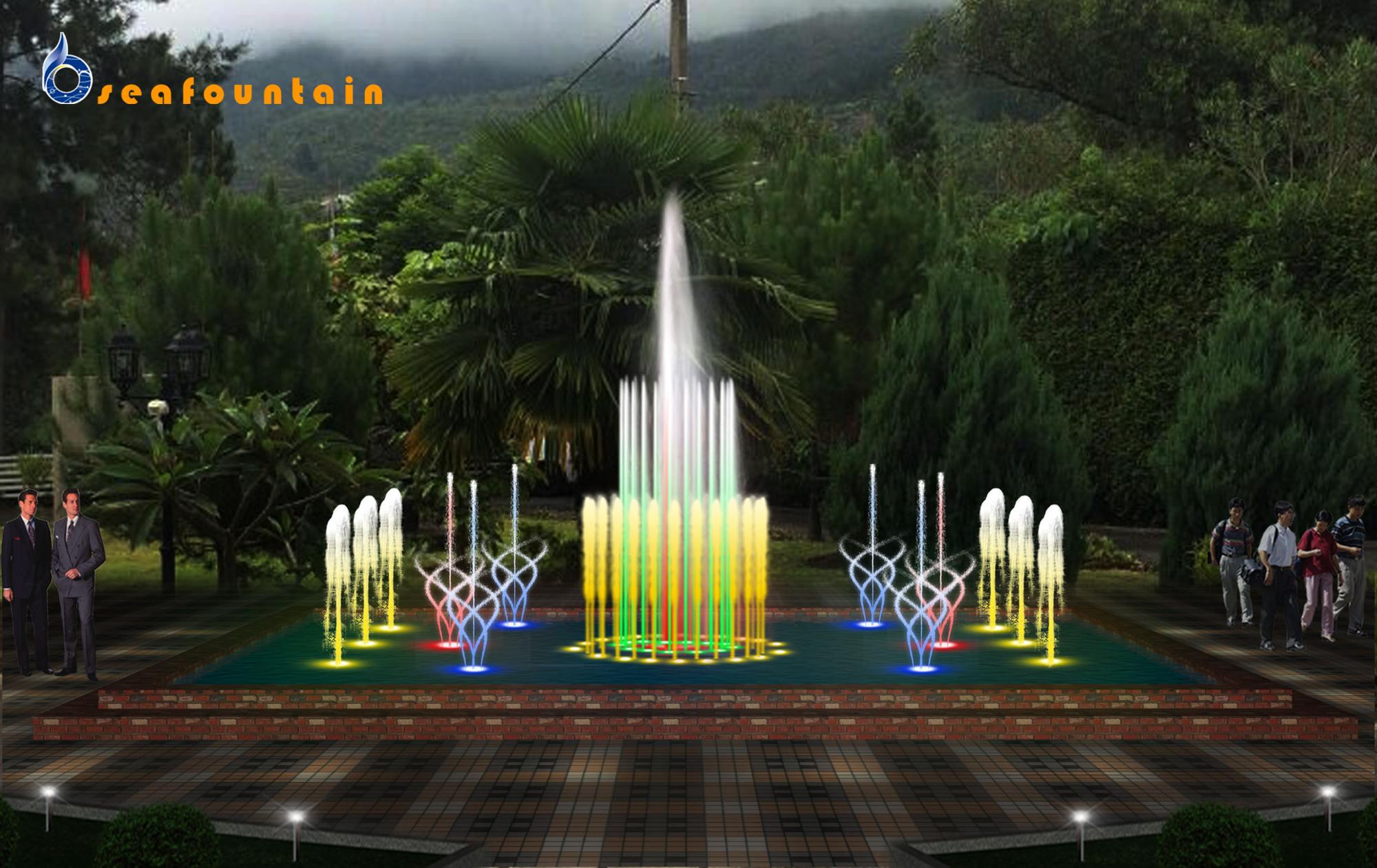 Public Square Angel Musical Fountain Stainless Outdoor