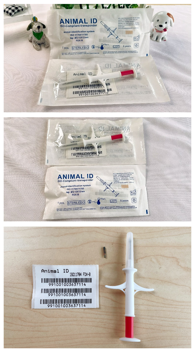 Injectable Transponders Pet Identification Microchip Implant For Dogs With ICAR Certificate Microchip For Dogs