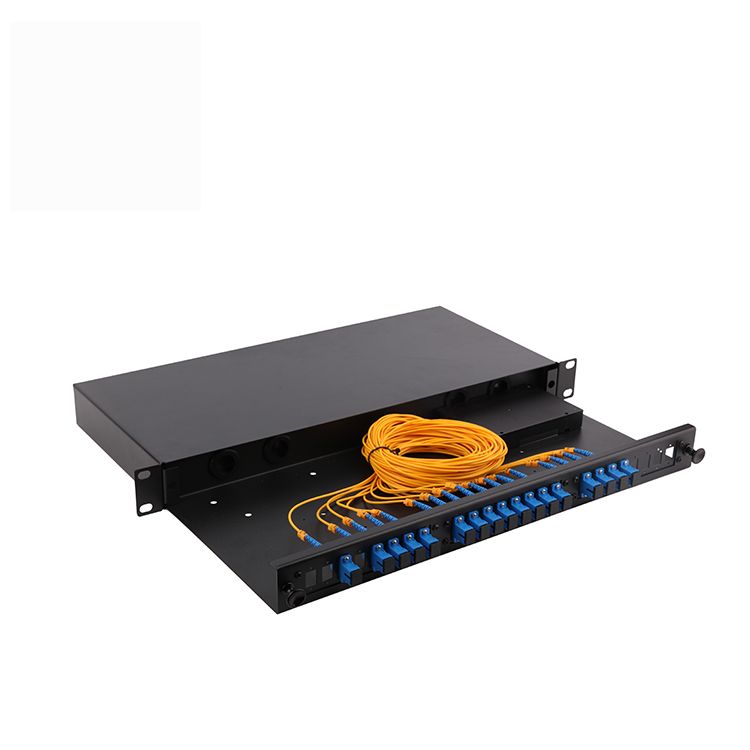 The New Rack Mounted Type 1*16 Fiber Optic Plc Splitter With Sc/upc Connector
