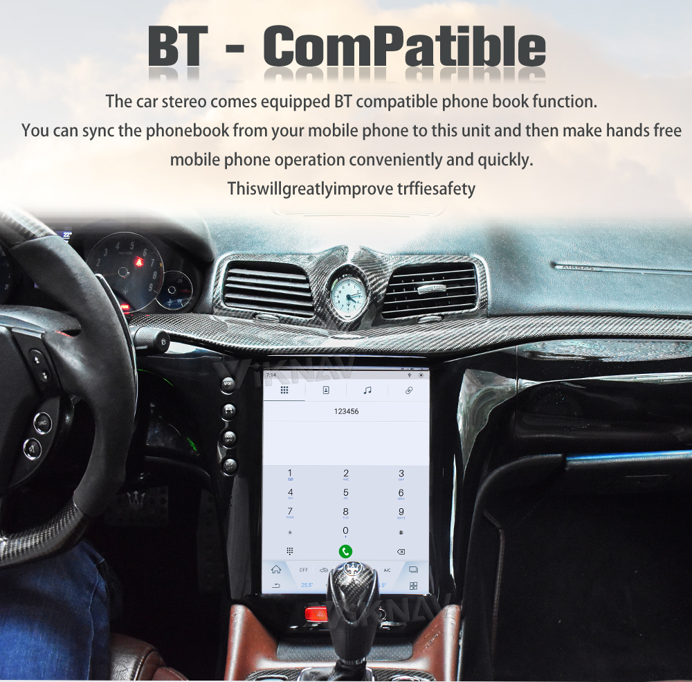 Android 11 13.6'' Touch Screen Car Radio For Maserati GT GC GranTurismo 2007-2017