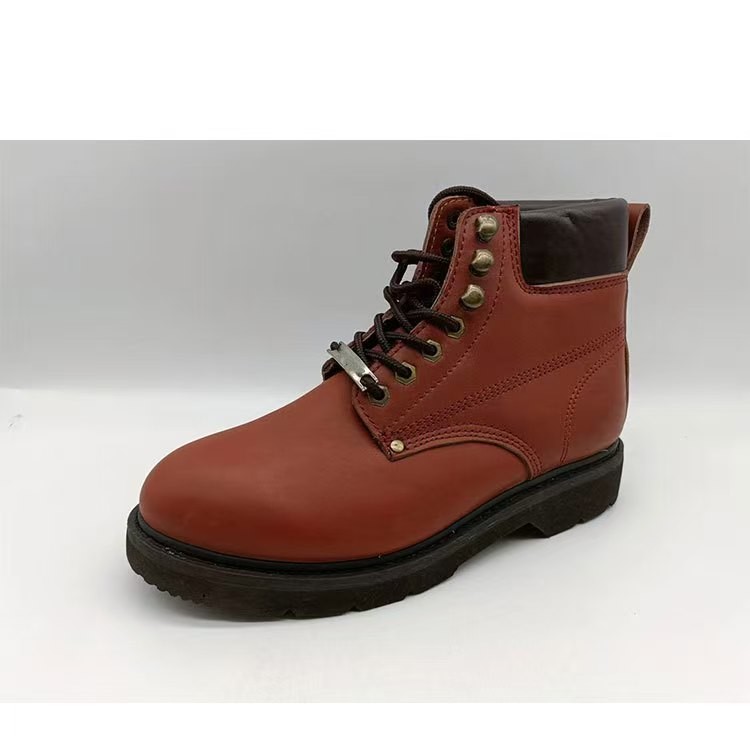 Casual Style Martin Boots Orange Motorcycle Riding Shoes Mens British Style