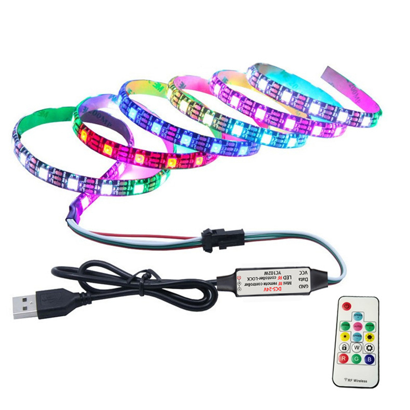 Mini LED Pixel Controller USB DC 5V With 14 Keys RF Remote Control
