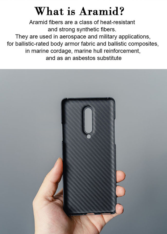 Extraordinary Scratch Resistant Aramid Fiber Phone Case For One Plus 8