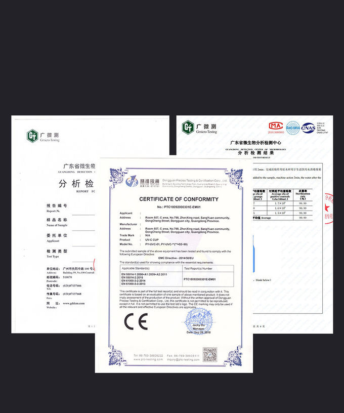 15~18mW UV Sterilizer Lamp Portable Sterilizer UVC-LED DGLF-001 For Mask