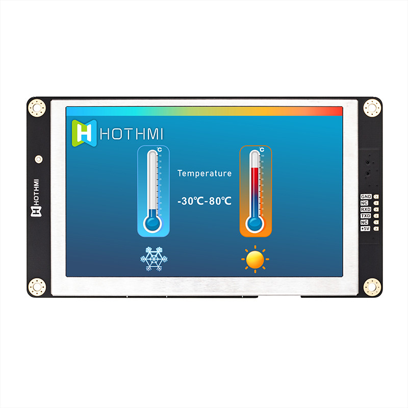 5 Inch Smart Serial Screen 800x480 UART TFT LCD Module Display Panel With TTL Interface