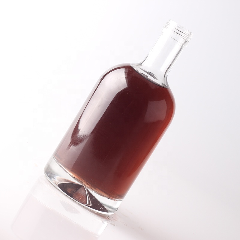 Glass Body Material Wine Glass Bottle for Customized Unique Liquor Packaging Design