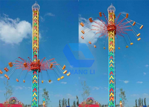 Popular Amusement Park Thrill Rides Crazy Drop Tower Ride With 36P Seat