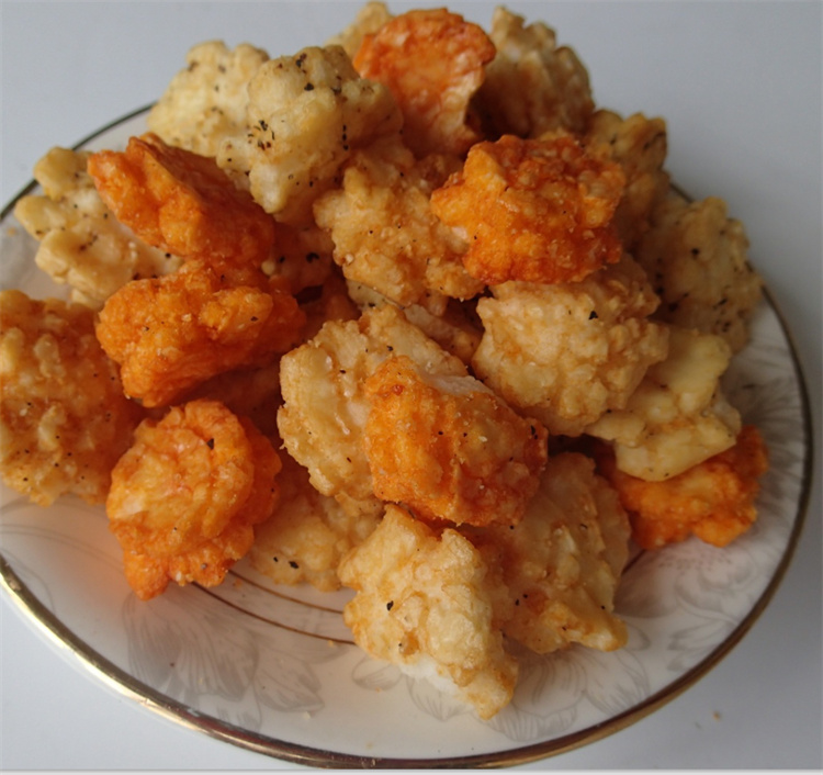 Fried Senbei Rice Crackers Crunchy Japanese Soy Sauce Rice Crackers