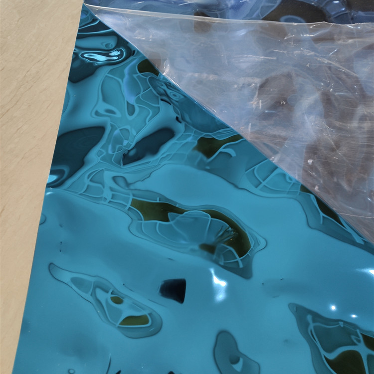 decorative stainless steel sheet embossed water ripple sheet for ceiling panel or wall cladding