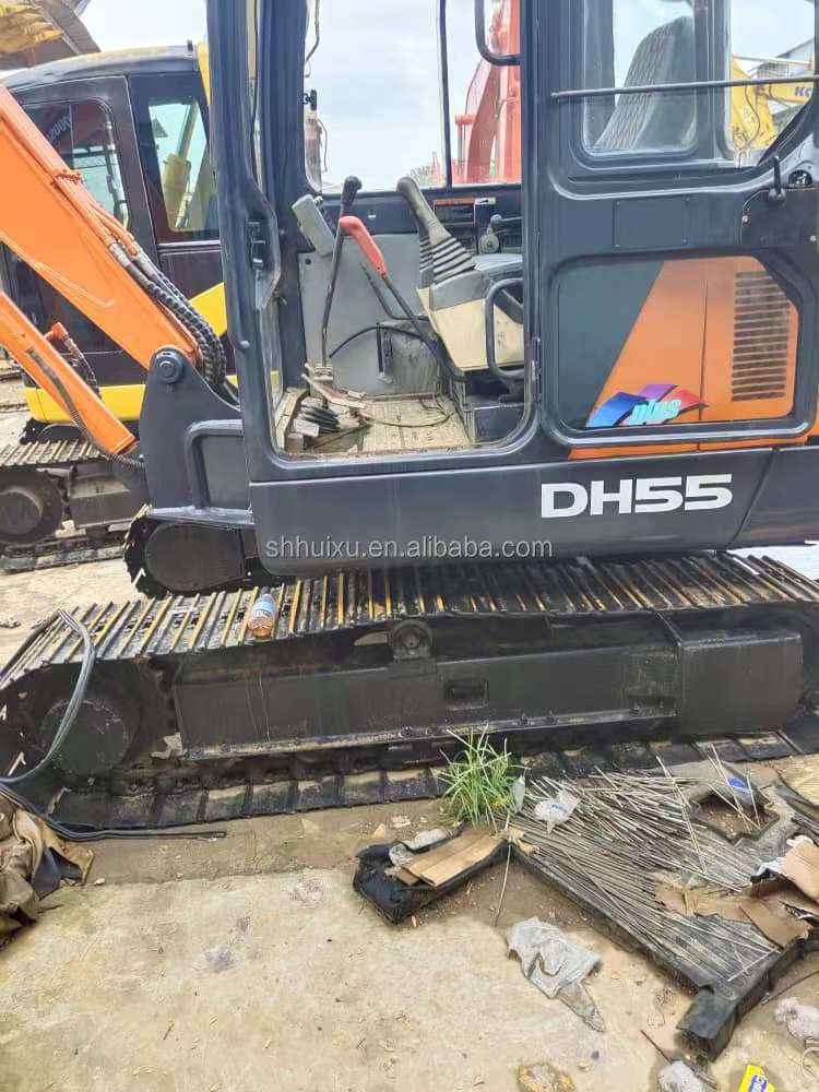 high quality in stock used doosan dx55/second hand crawler mini excavator doosan dx55 on sale