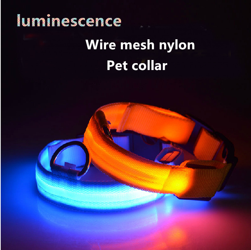 Luminous Led Pet Collar Charging Rechargeable S M L XL