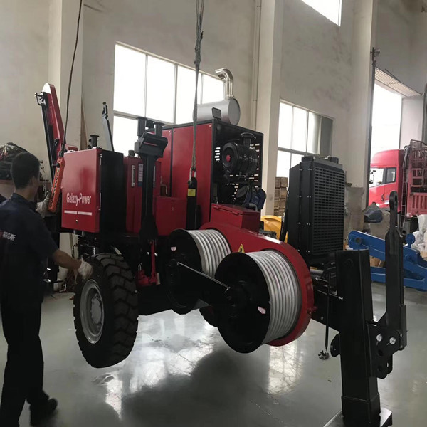 SA-QY90 ADSS OPGW Cable Pulling 9Ton Power Line Stringing Equipment