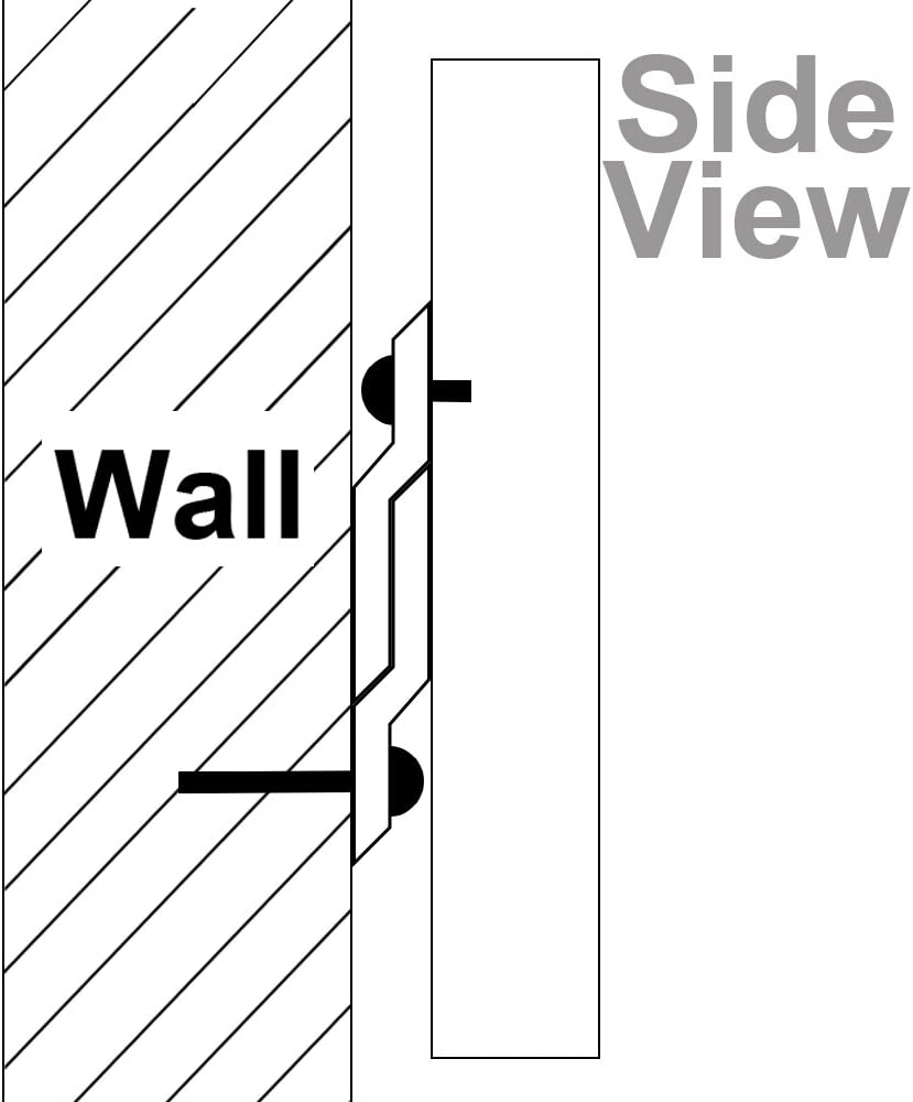 Versatile French Cleat Picture Hook Hanger Kit for Hanging Mirrors Pictures and Shelves