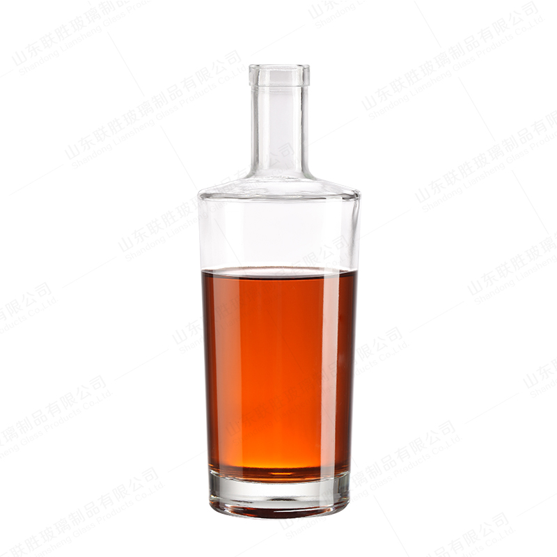 500ml Absinthe Round Glass Bottle with Long Neck Spirit Glass Bottle in Customized Color