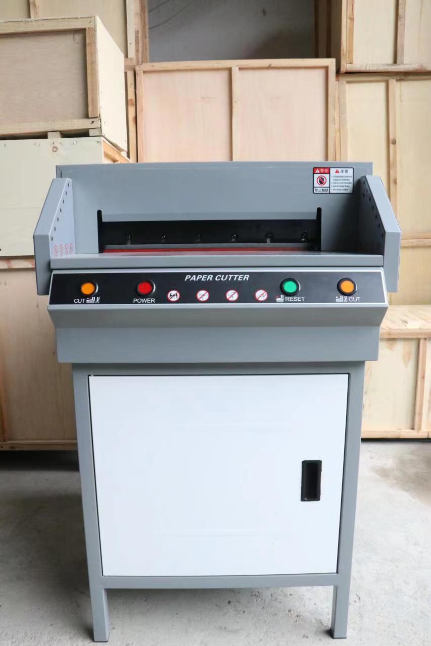 Auto Paper Pressing 450V Electric Paper Cutter A3 Trimmer with 40mm Cutting Thickness