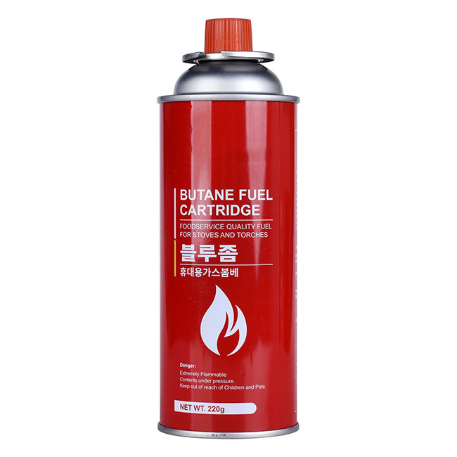 Easy Transportation Butane Gas Canister Outdoor Cooking 400ml Cassette Gas Cylinder