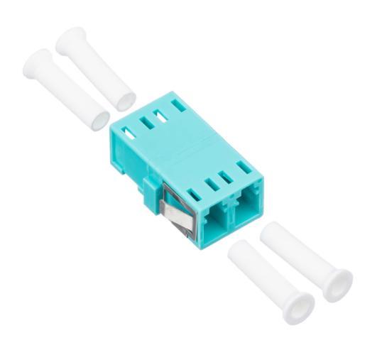 Manufacturer Optical Single Modelc Upc to LC Upc Duplex Om3 Fiber Optic Adapter with Flange