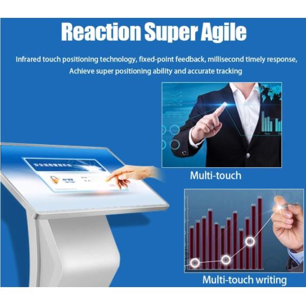 55 Inch Digital Signage Floor Stand Lcd Touchscreen Advertising Tv Kiosk Machine With Android And Windows