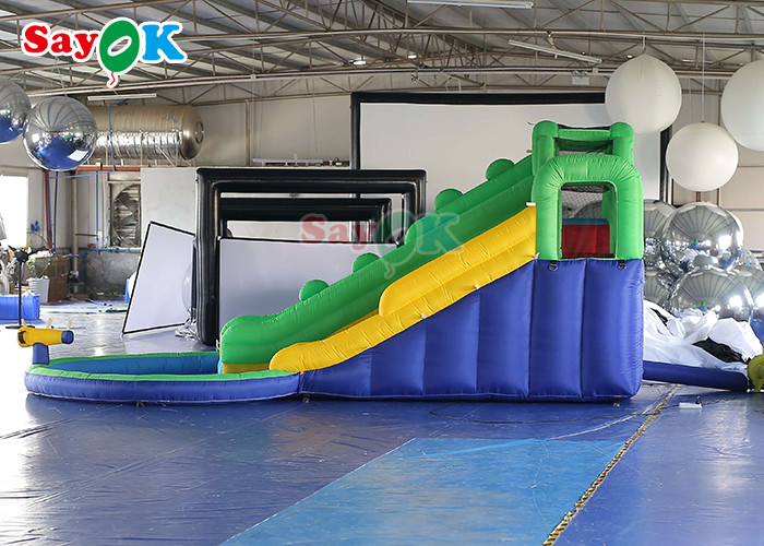 Inflatable Bouncy Slides Kids Inflatable Water Slide Pool Backyard Double Slide Jumping Bouncer