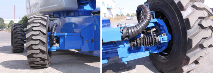 self-propelled boom/22m articulated boom lift
