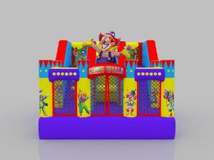Buy cheap Kids' Inflatable Castle Yellow Blue Outdoor Bounce House Jumping Castle Rental With Slide product