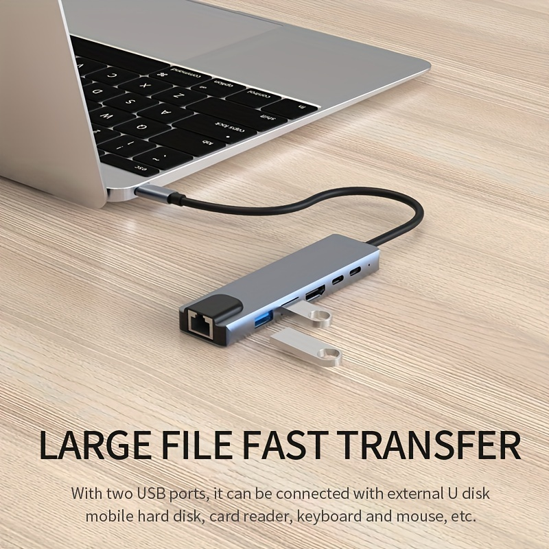 Fast Charging 16 In 1 USB C Adapter for Mobile Phone Laptop Notebook 4K HDMI RJ45 PD
