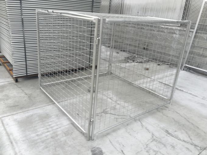 Pre Galvanized Wire Storage Cages With Lids , Height 1500mm / 1600mm