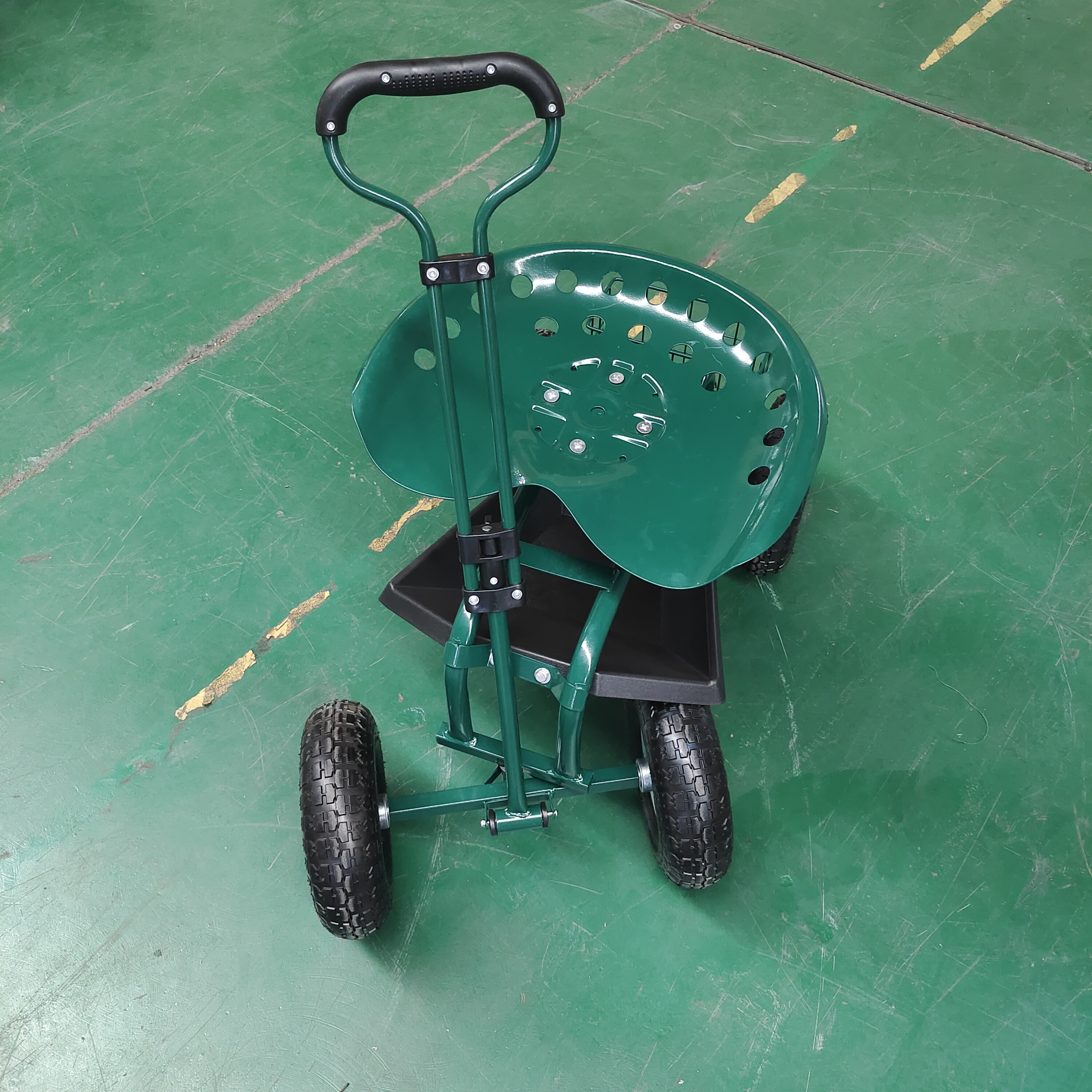Hand Pull Seat Trolley For Children Aged 5 To 14 Years Old Rubber Wheels Seat Cart